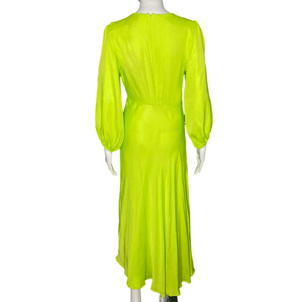 NWT Farm Rio Piping Lime Green Midi Dress - Sz S - Picture 4 of 10